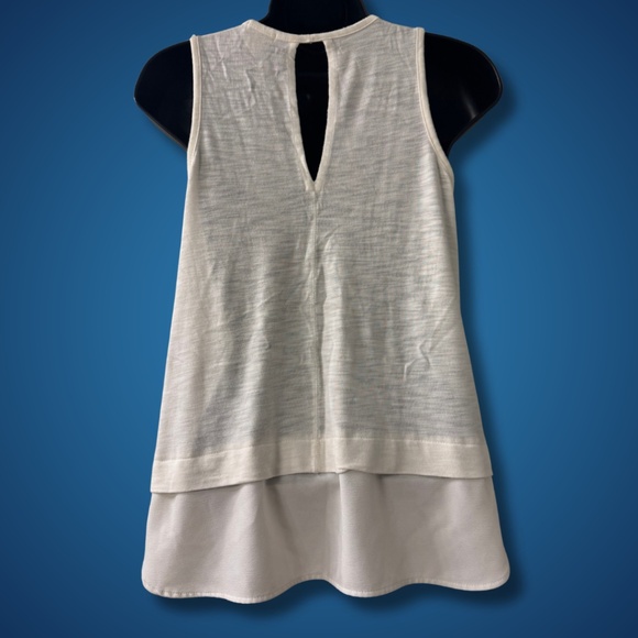 **J.Crew Drapy Tank Top with Silk Hem - Style C8031 XS** - Picture 4 of 5